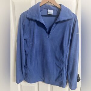 Columbia Light Blue Fleece Jacket Size L, Fall wear, Outdoor, Women